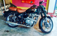 Green Royal Enfield Classic 350 Dual Channel BS6