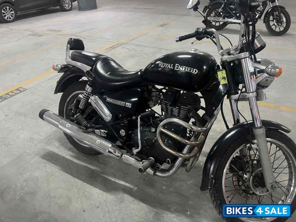 Black Royal Enfield Thunderbird