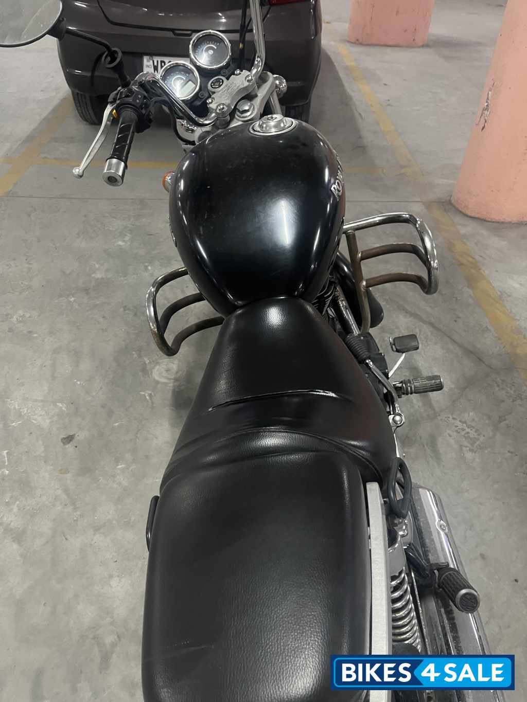 Black Royal Enfield Thunderbird