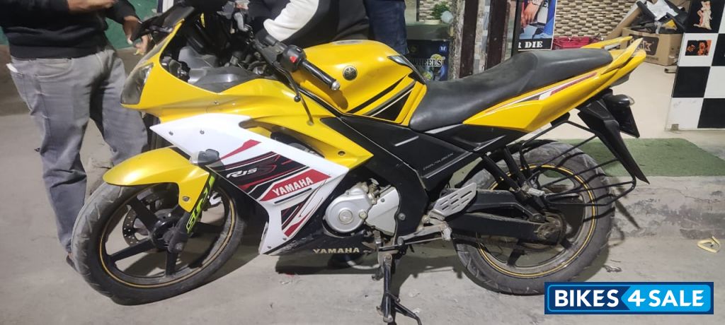 Yellow Yamaha YZF R15
