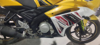 Yellow Yamaha YZF R15
