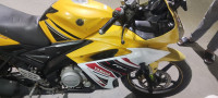 Yellow Yamaha YZF R15