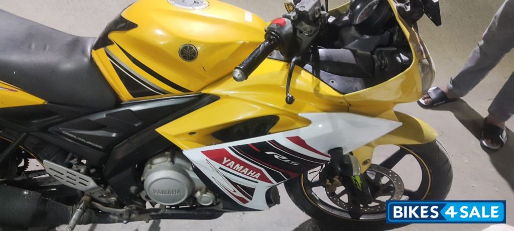 Yellow Yamaha YZF R15