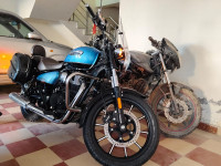 Blue Royal Enfield Meteor 350 Supernova
