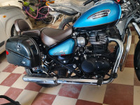 Blue Royal Enfield Meteor 350 Supernova