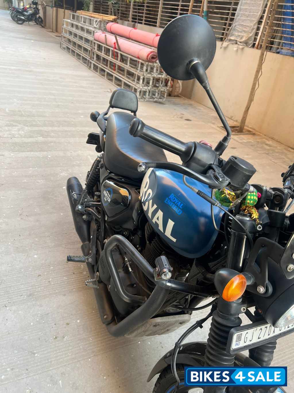 Rebel Blue Royal Enfield Hunter 350 Metro