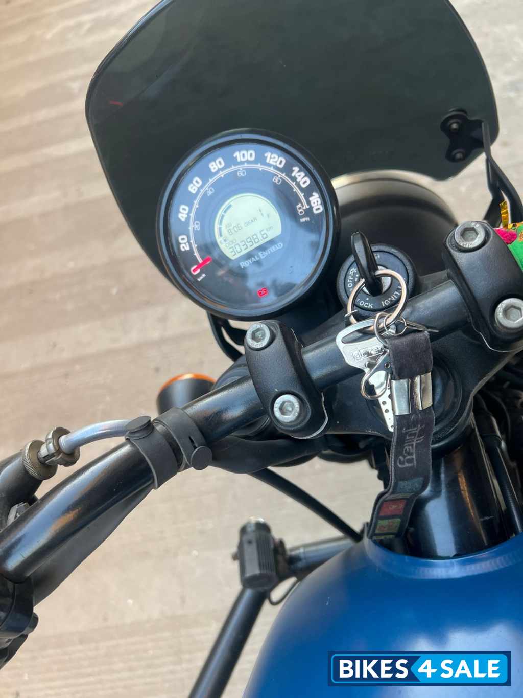 Rebel Blue Royal Enfield Hunter 350 Metro