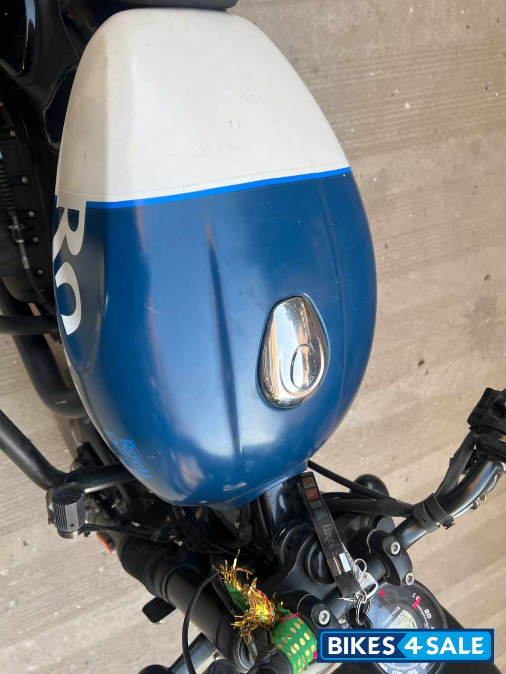 Rebel Blue Royal Enfield Hunter 350 Metro