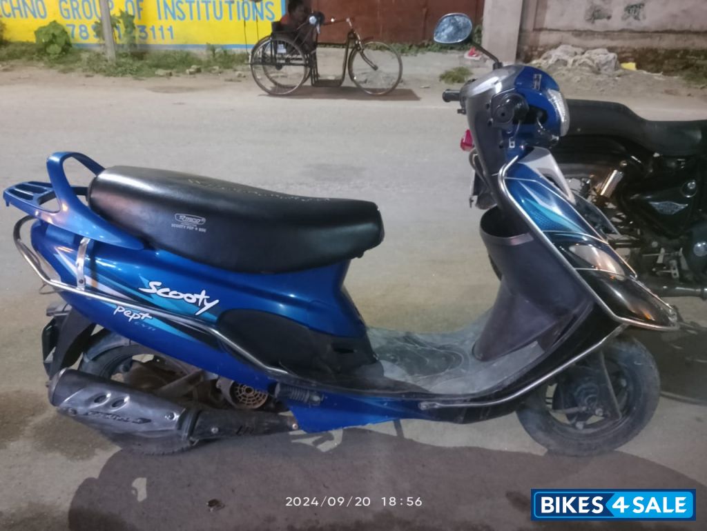Blue TVS Scooty Pep Plus BS6