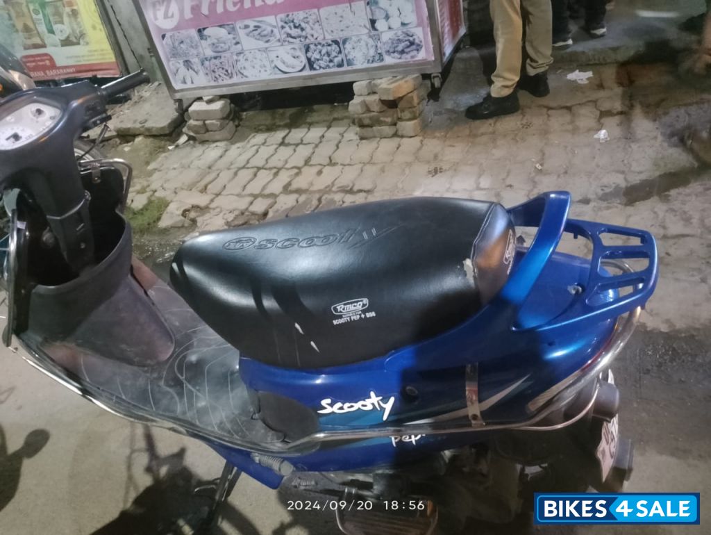 Blue TVS Scooty Pep Plus BS6