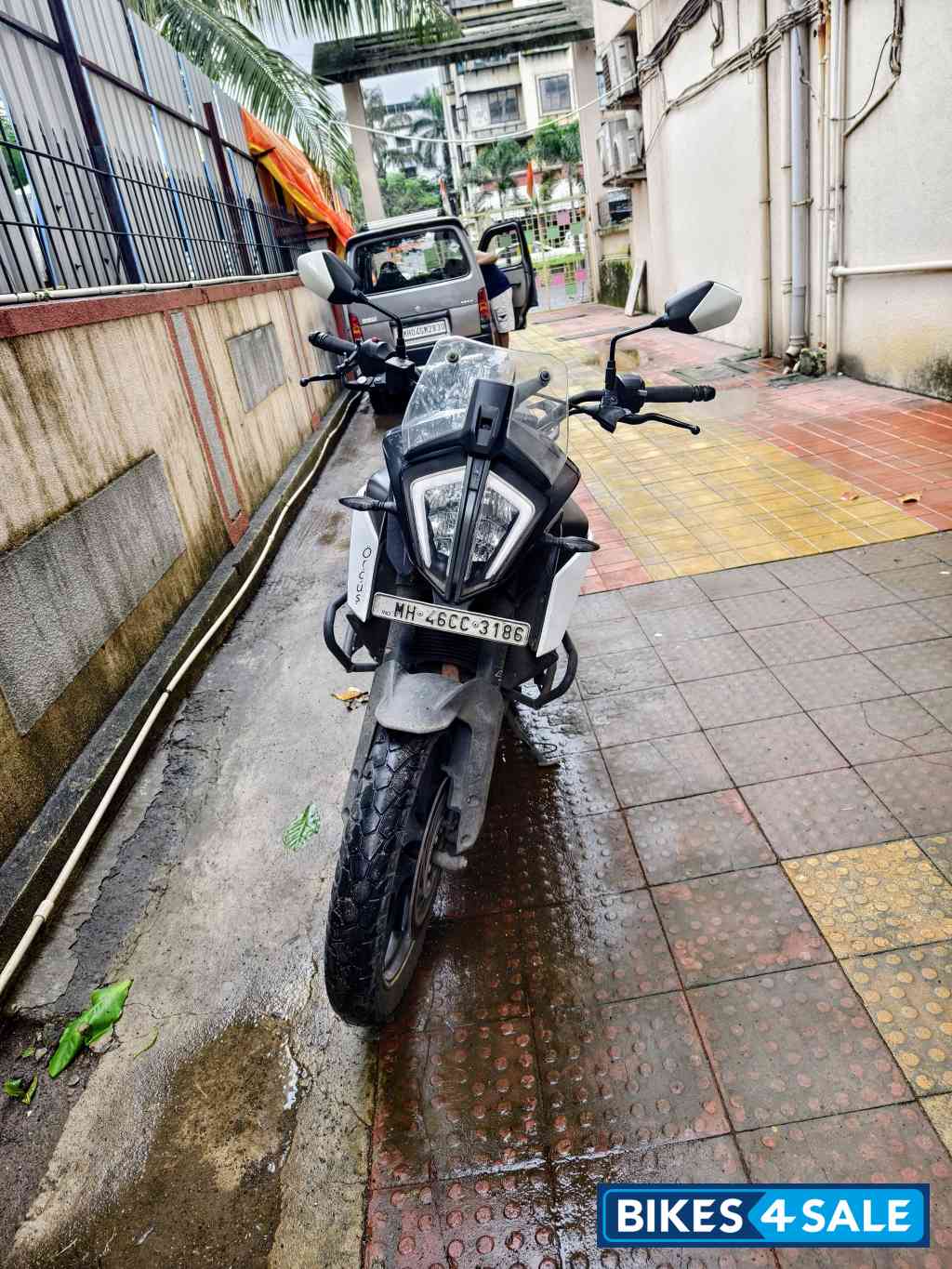 White KTM 390 Adventure