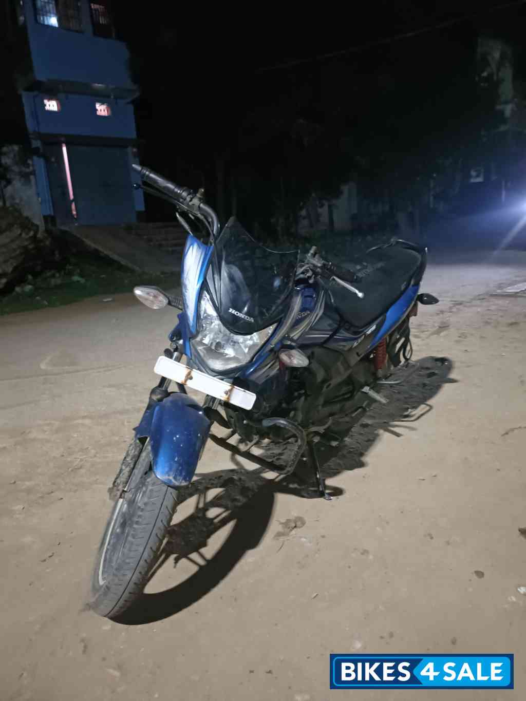 Blue Honda CB Shine SP