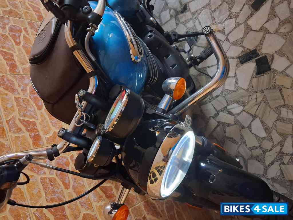 Super Nov Blue Royal Enfield Meteor 350 Supernova