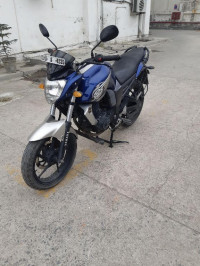 Blue Yamaha FZ-S