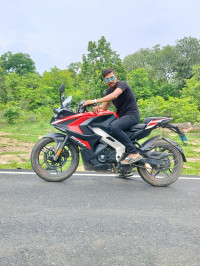 Black And Red Bajaj Pulsar RS 200 ABS