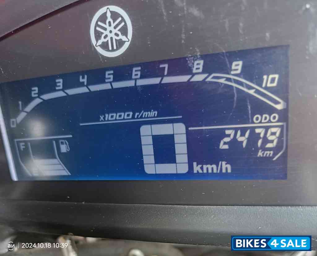 Black Yamaha FZ FI V3 BS6