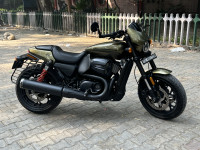 Olive Gold Harley Davidson Street Rod