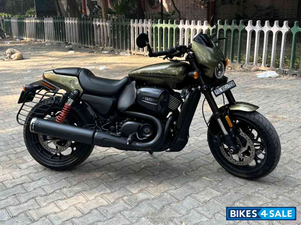 Olive Gold Harley Davidson Street Rod