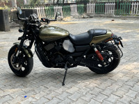 Olive Gold Harley Davidson Street Rod