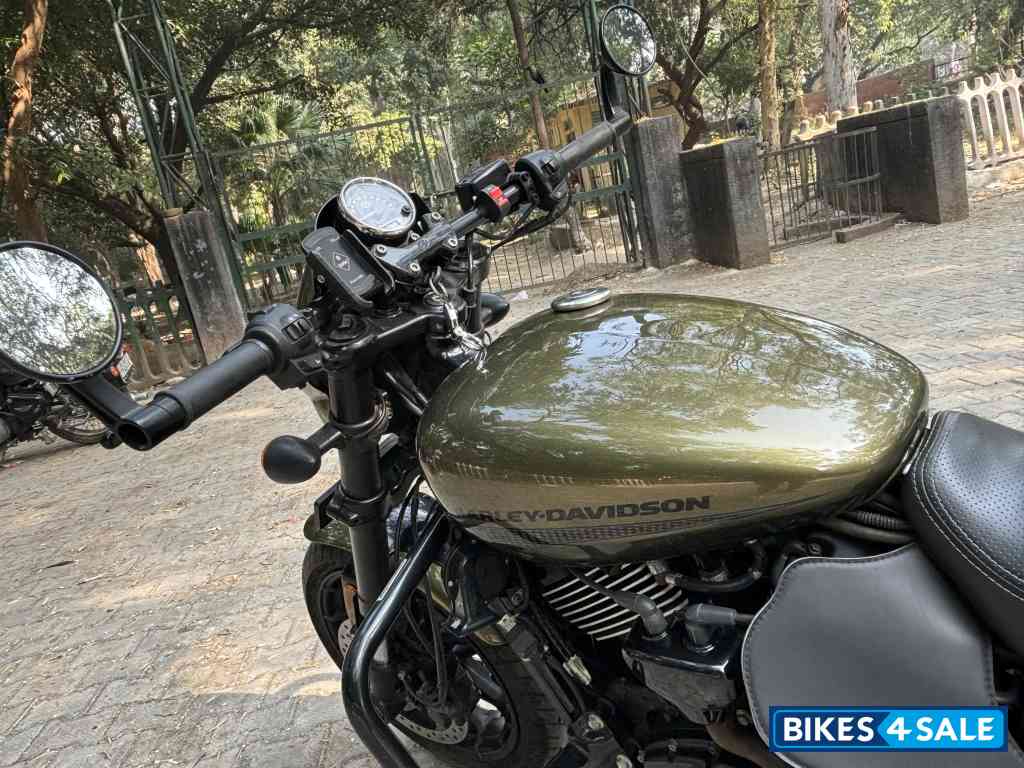 Olive Gold Harley Davidson Street Rod