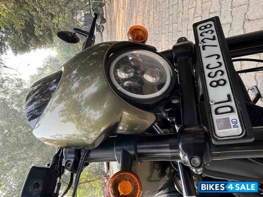 Olive Gold Harley Davidson Street Rod