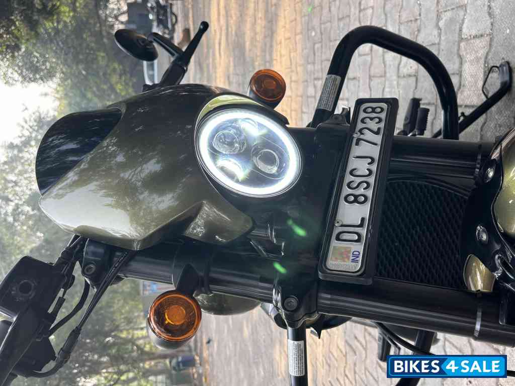 Olive Gold Harley Davidson Street Rod