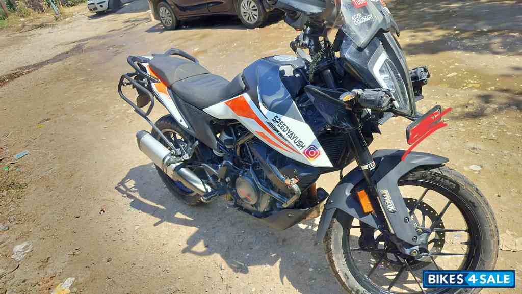 White KTM 390 Adventure