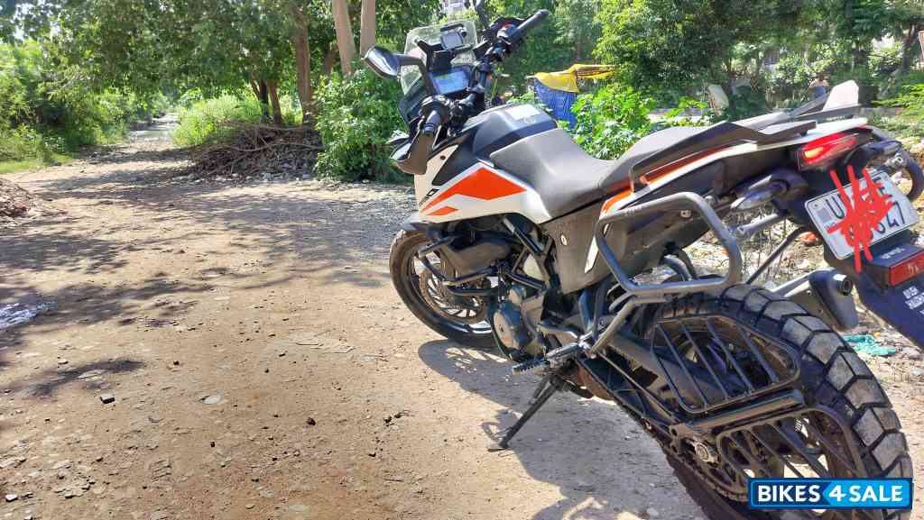 White KTM 390 Adventure