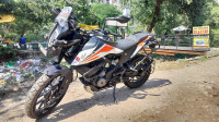 White KTM 390 Adventure