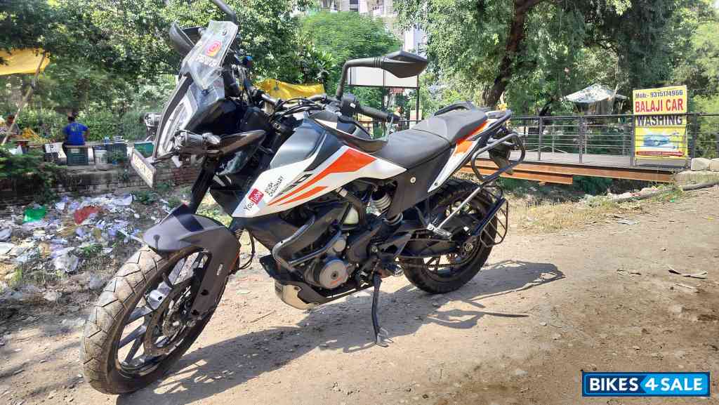 White KTM 390 Adventure