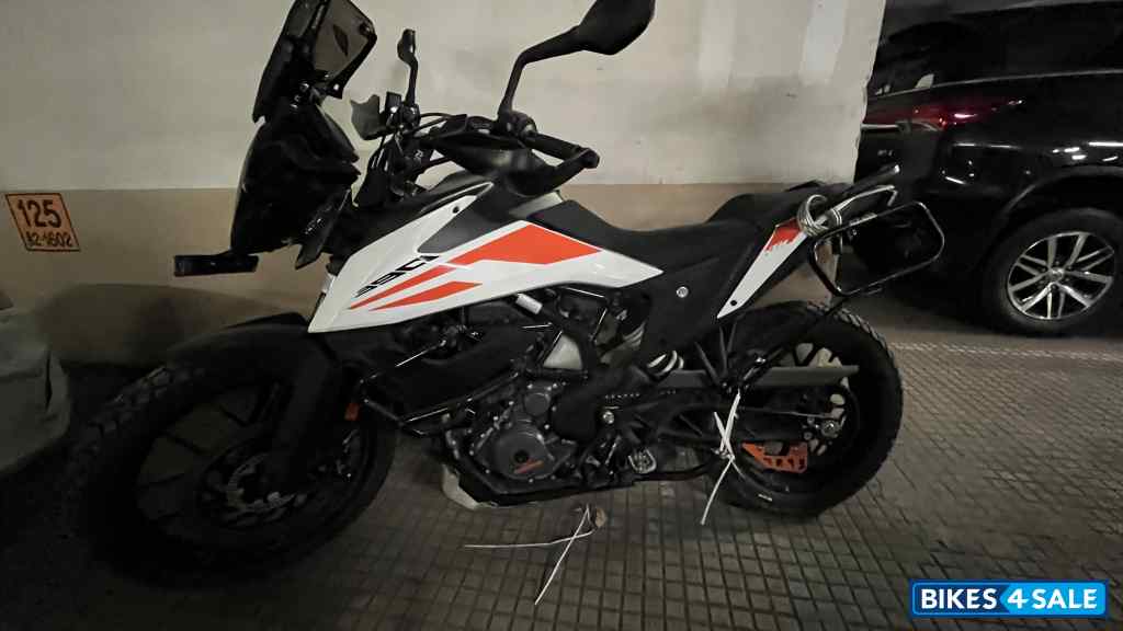 White & Orange KTM 390 Adventure