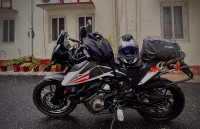 White & Orange KTM 390 Adventure