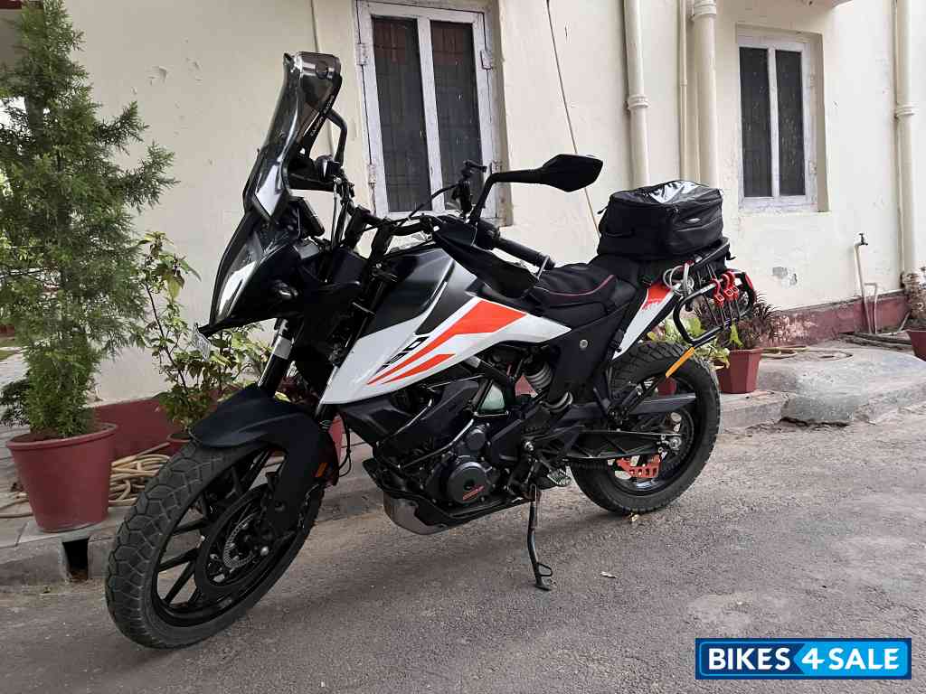 White & Orange KTM 390 Adventure