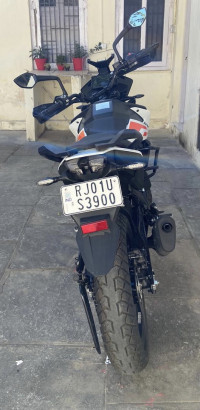 White & Orange KTM 390 Adventure