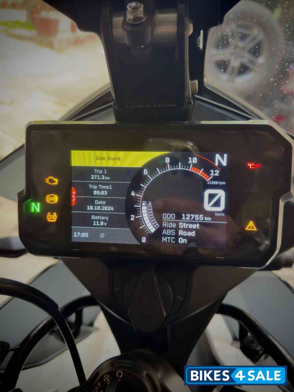 White & Orange KTM 390 Adventure