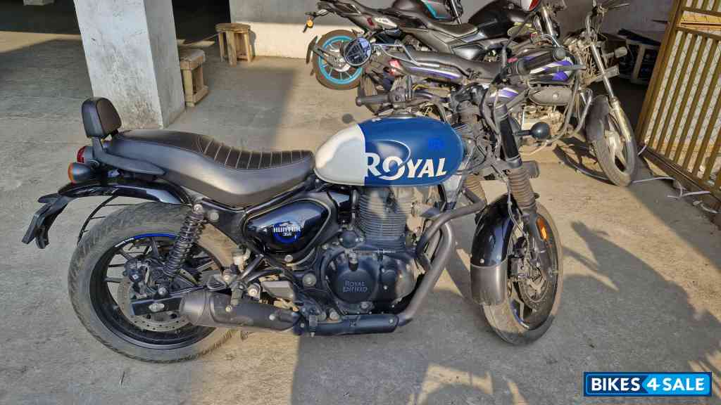 Rebel Blue Royal Enfield Hunter 350 Metro