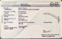 Reddidtch Red Royal Enfield Classic 350 Redditch Red