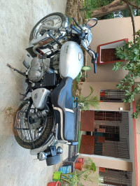 Silver Royal Enfield Bullet 350 ES