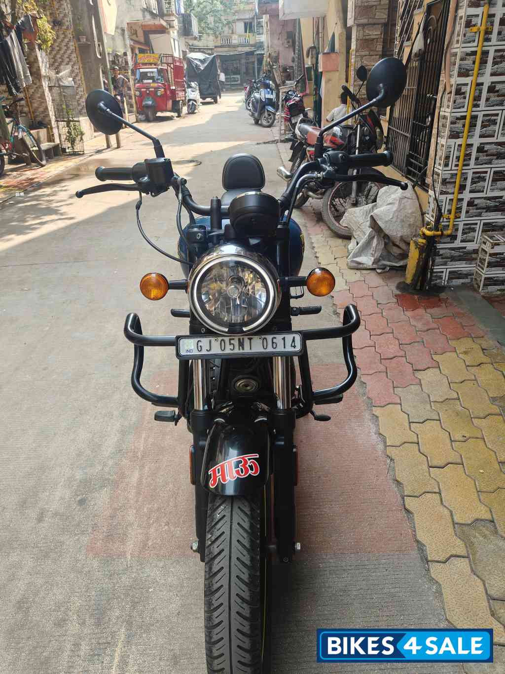 Blue Royal Enfield Meteor 350 Fireball