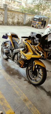 Yellow Bajaj Pulsar RS 200 ABS