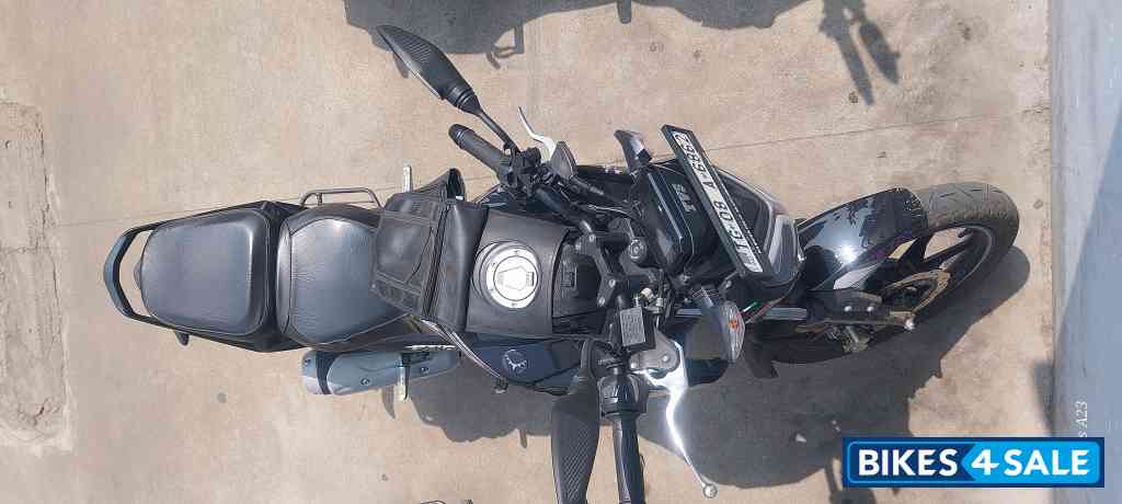 Black TVS Raider 125 Marvel Super Squad Edition