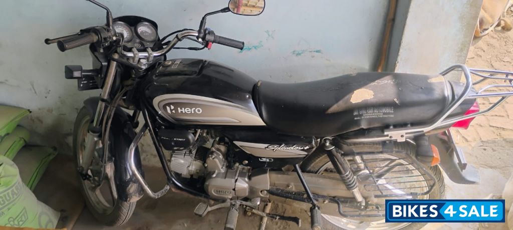 Black Silver Str Hero Splendor Plus BS6