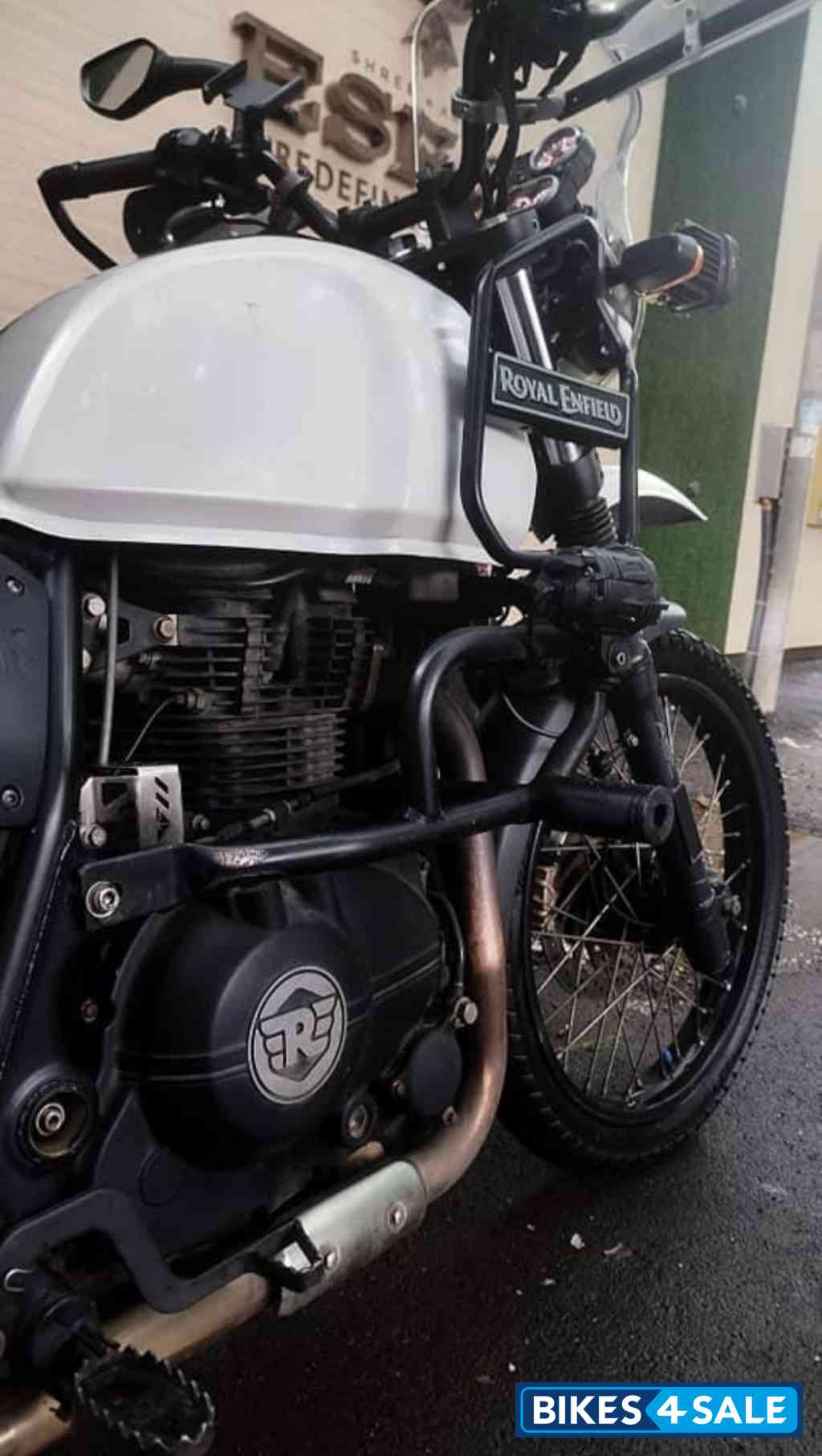 White Royal Enfield Himalayan