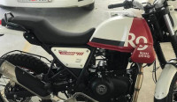 White Flame Royal Enfield Scram 411