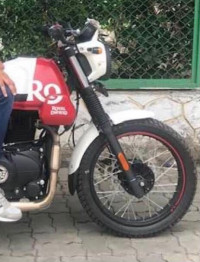 White Flame Royal Enfield Scram 411