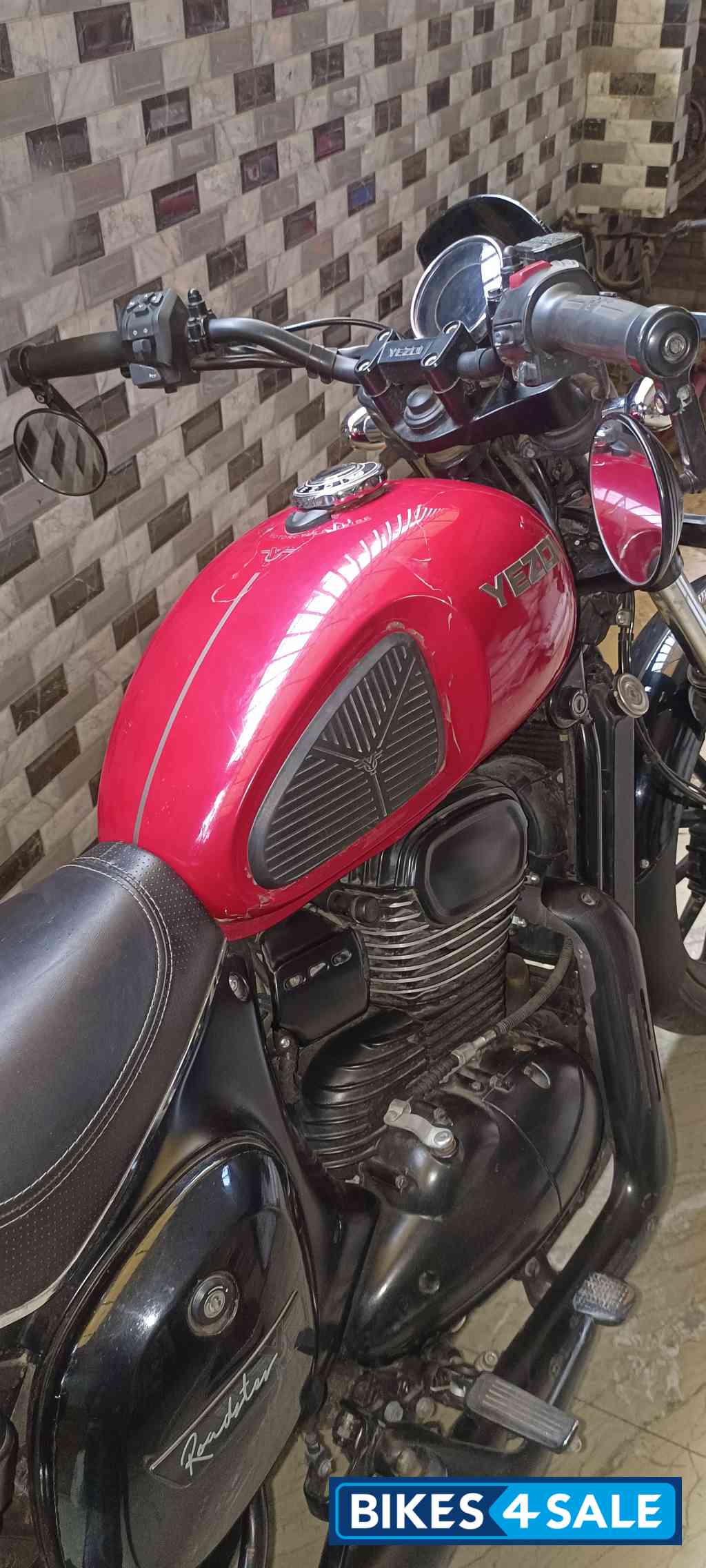 Inferno Red Yezdi Roadster Dual Tone