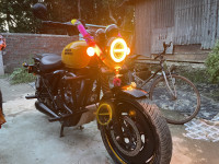 Yellow Royal Enfield Meteor 350 Fireball