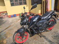 Black With Red Alloy TVS Apache RTR 160 4V Special Edition