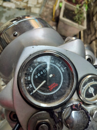 Silver Royal Enfield Bullet Electra Twinspark
