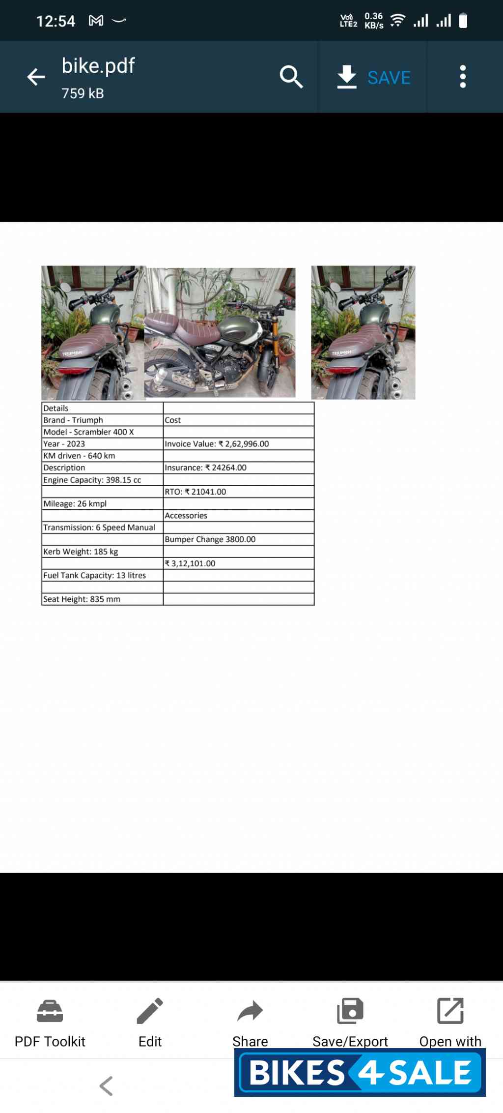 Triumph Scrambler 400 X